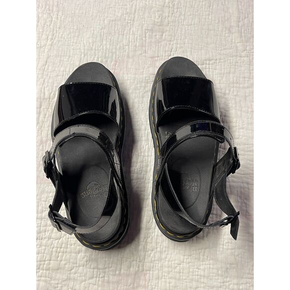Dr. Martens Voss Platform Sandals – W Size US 10 / EU 42, Black Patent Leather - Picture 5 of 11